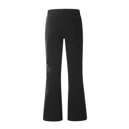 High-Rise Slim Flare Stretch Trousers WN25835