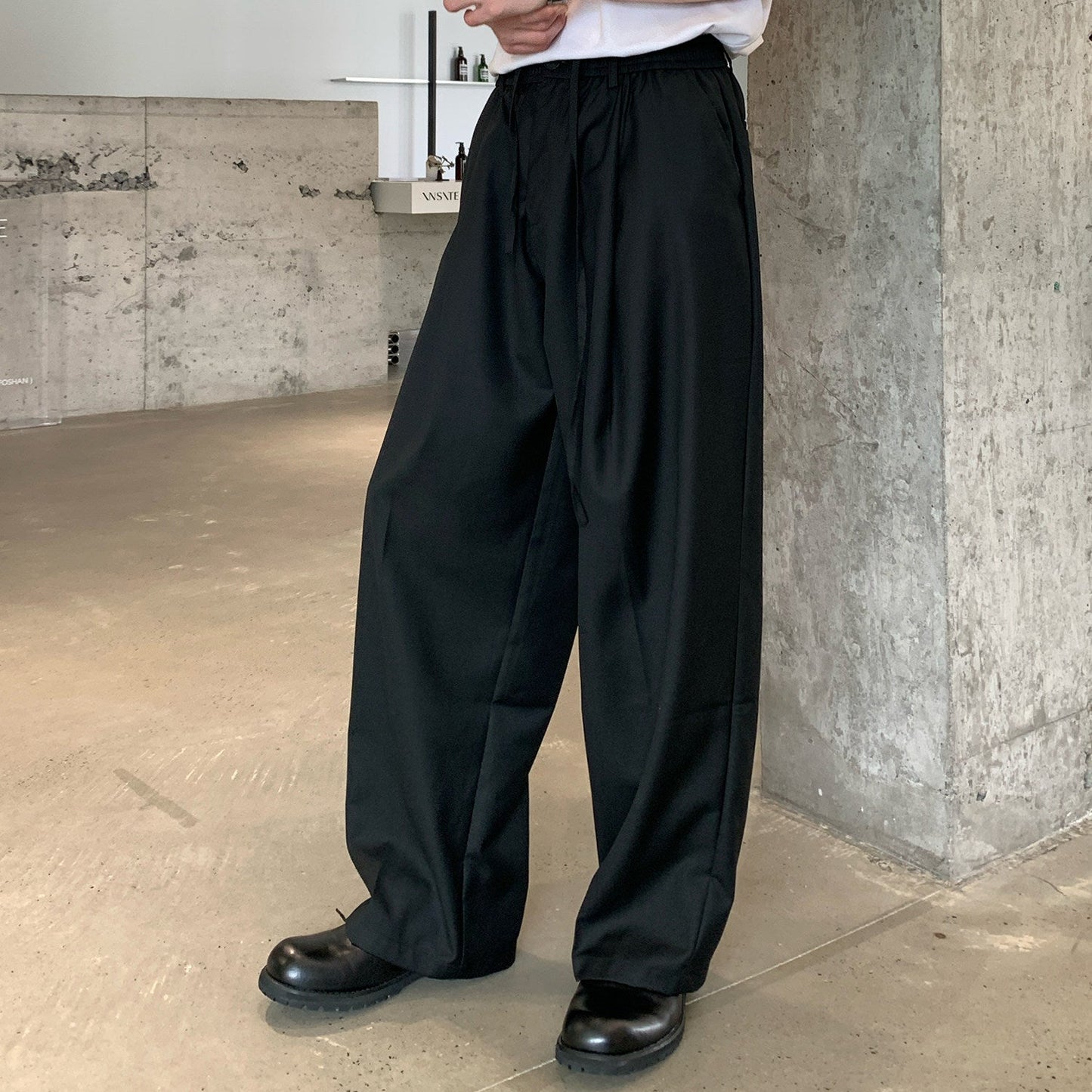 Drawstring Wide Leg Trousers WN24920