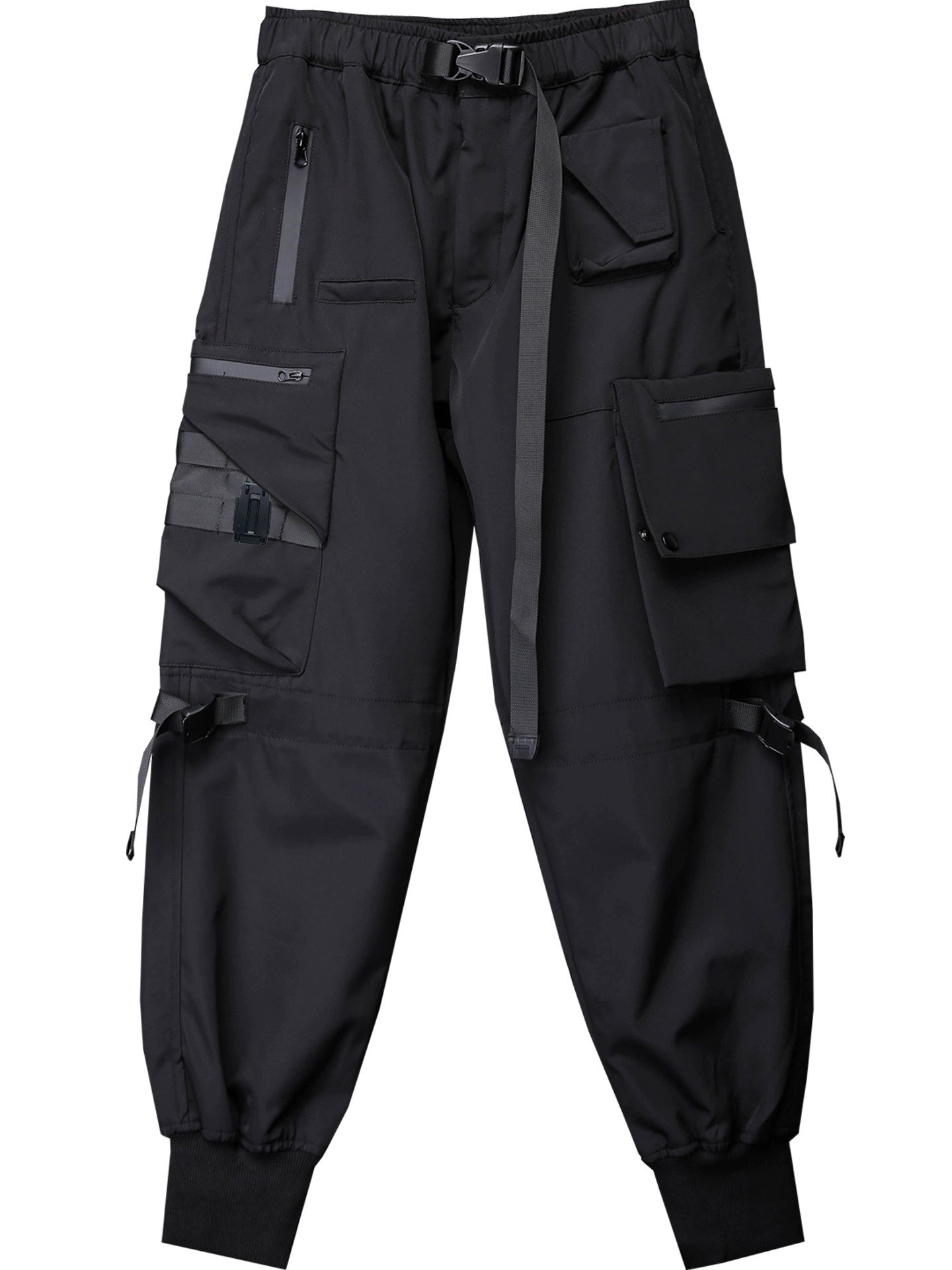 Multi Pocket Tactical Cuffed Cargo Pants WN22400