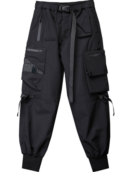 Multi Pocket Tactical Cuffed Cargo Pants WN22400