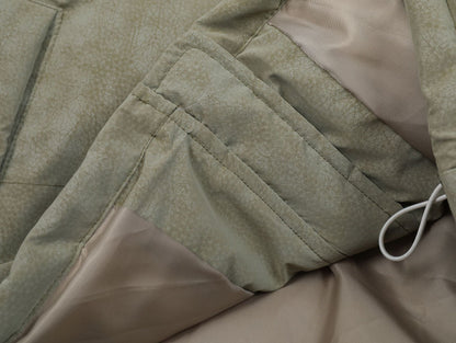 Letter Embroidery Stripe Puffer Jacket WN11494