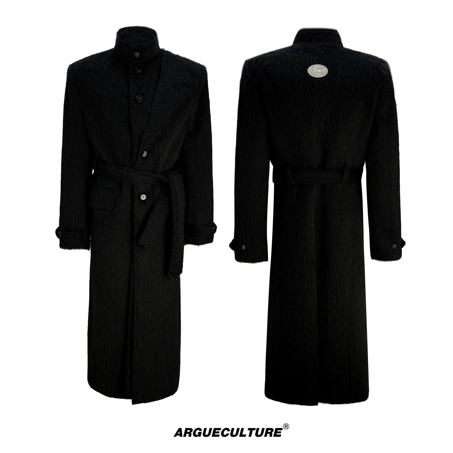 Textured Wool Long Coat WN22628