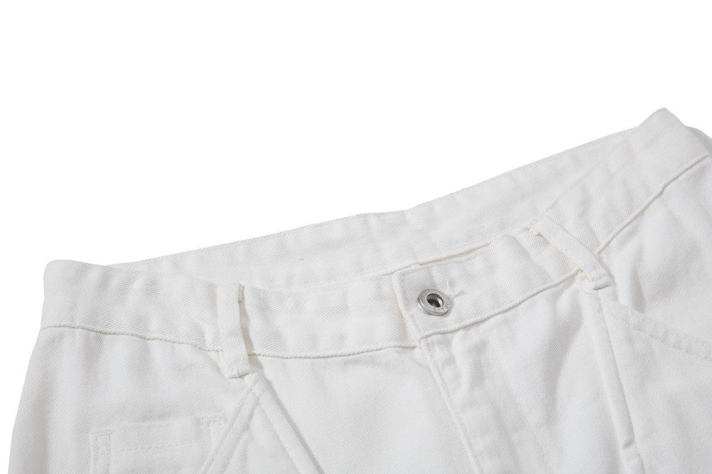 Asymmetric Cut Wide Leg Cargo Pants WN28015