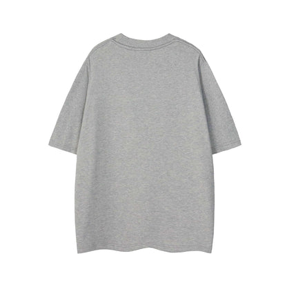 Blur Letter Print Cool Touch Oversize Short Sleeve T-Shirt WN26861