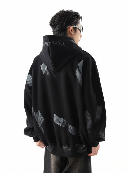 Hand-Drawn Graffiti Pullover Hoodie WN10511