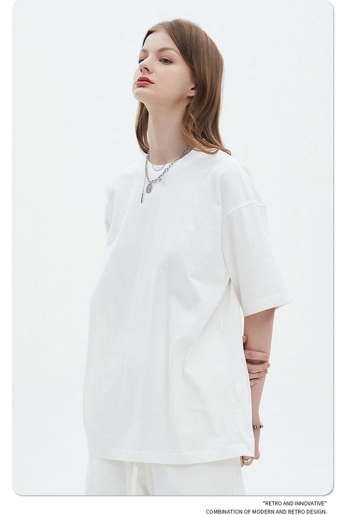 Oversize Washed Short-sleeve-T-shirt & Washed Short Sweatpants Setup WN6633