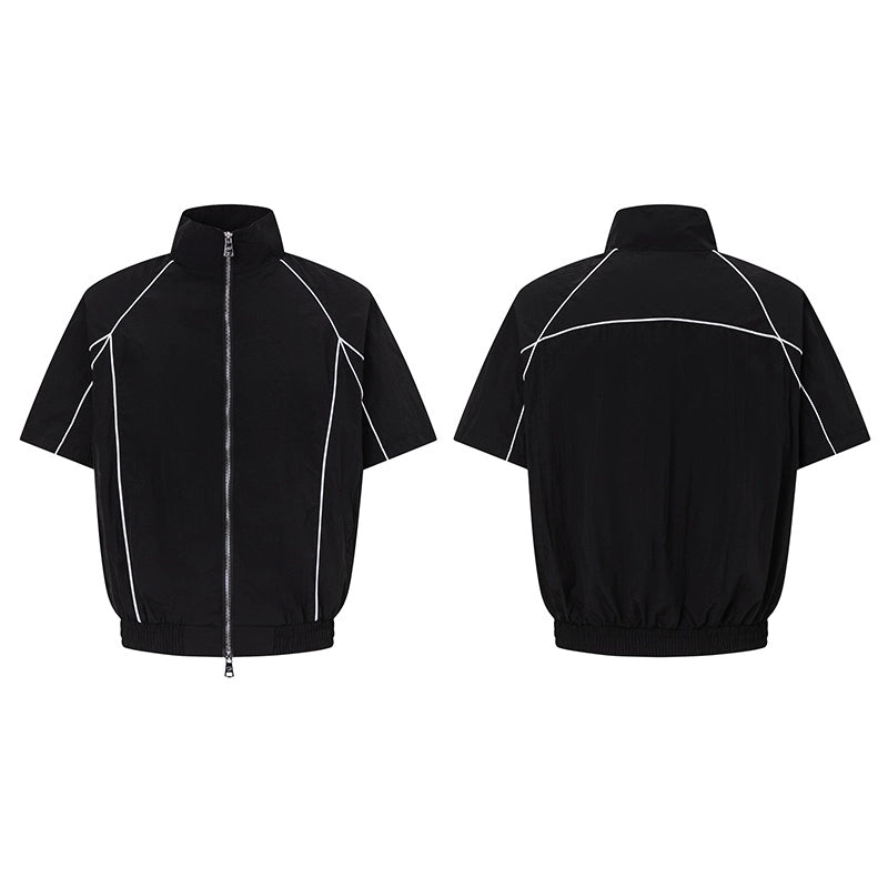 Functional Design Shoulder-Pad Sporty Jacket & Pants Setup WN20339
