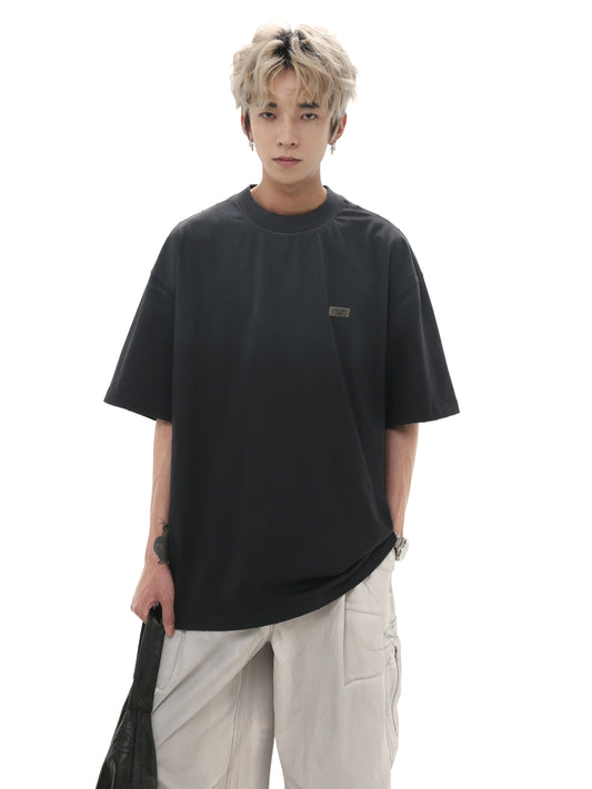 Washed Gradient Oversize Short Sleeve T-Shirt  WN7974