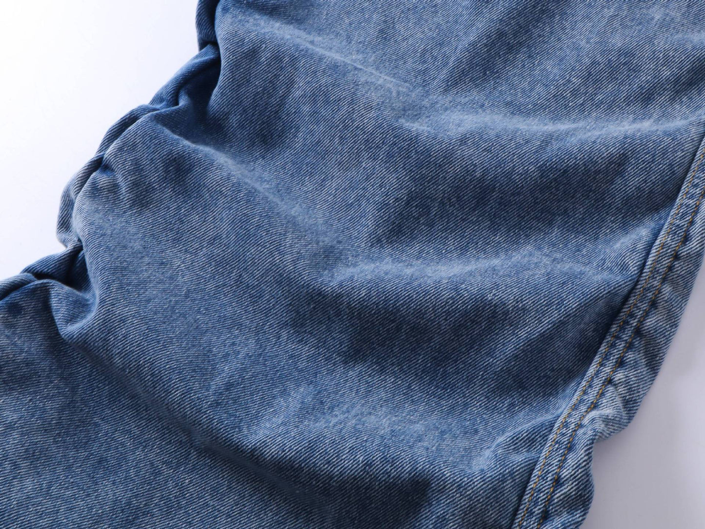 Washed Whisker Wide Leg Denim Jeans WN25481