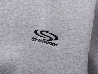 Letter Embroidery Oversize Zipper Hoodie WN11528