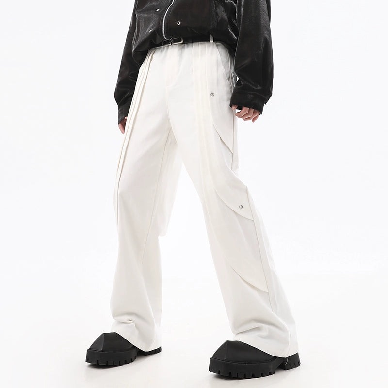 Pleats Straight Trousers WN10449