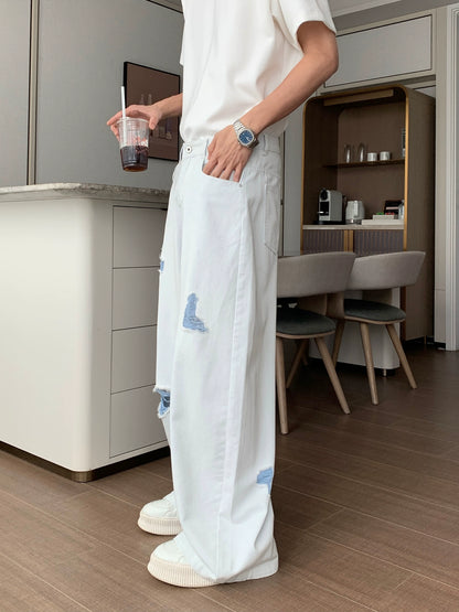 Damage Flare Denim Jeans WN20452