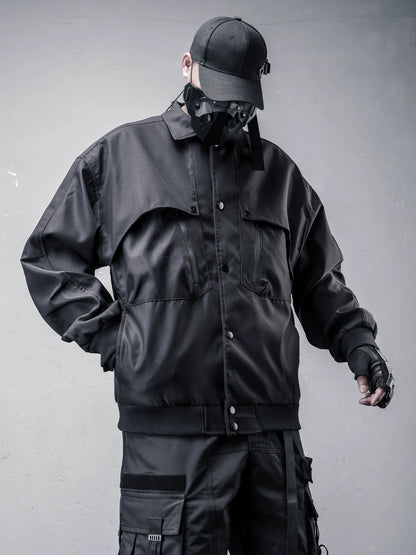 Fake Layered Oversize Tactical Jacket WN22390