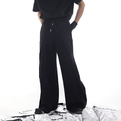 Deconstructed Patchwork Short Sleeve T-Shirt & Pants Setup WN18716