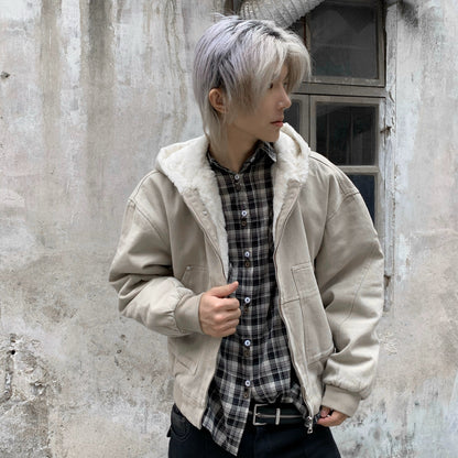 Short Hooded Thick Jacket WN22237