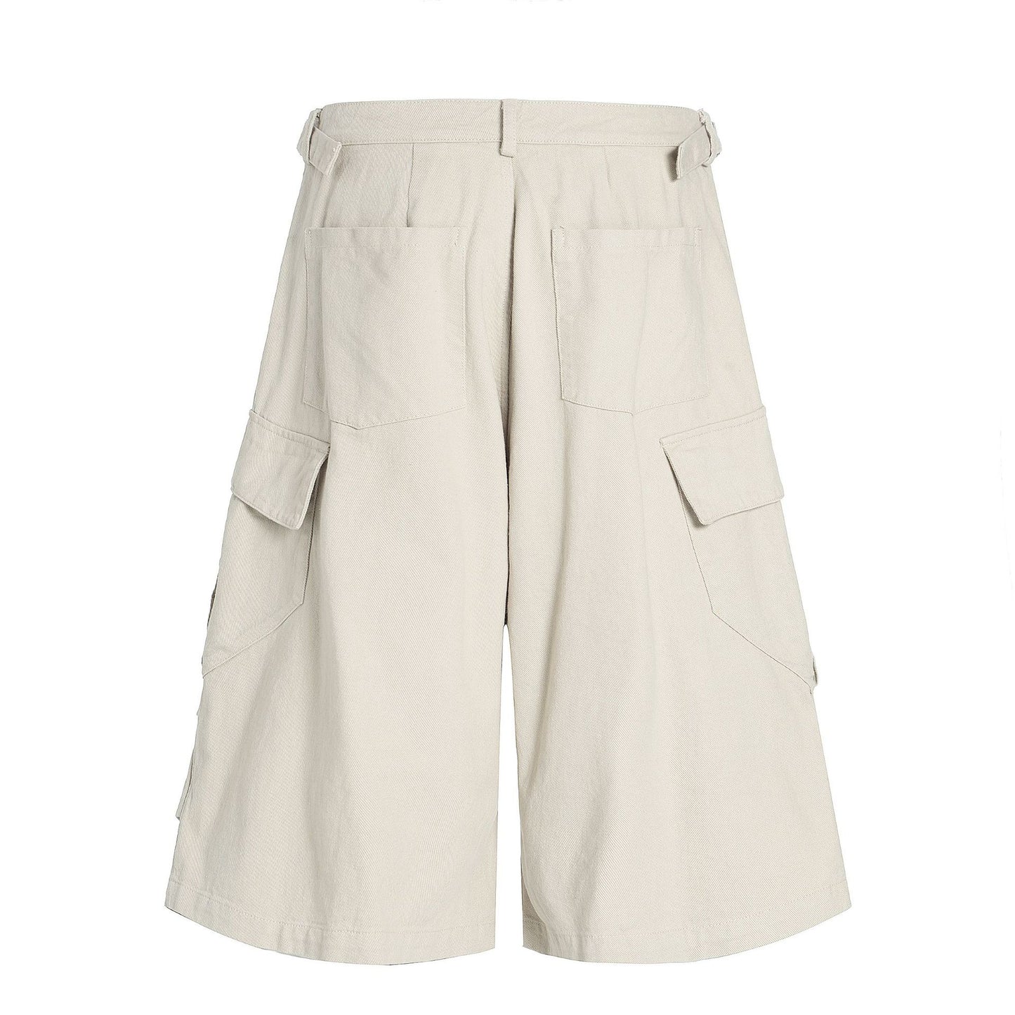 Multi-Pocket Wide Leg Cargo Half Pants WN18574
