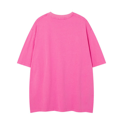 Washed Plain Short Sleeve T-Shirt WN26776