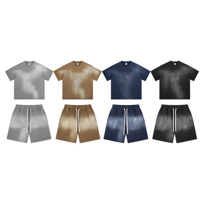 Washed Short Sleeve T-Shirt & Washed Half Pants Setup WN16246