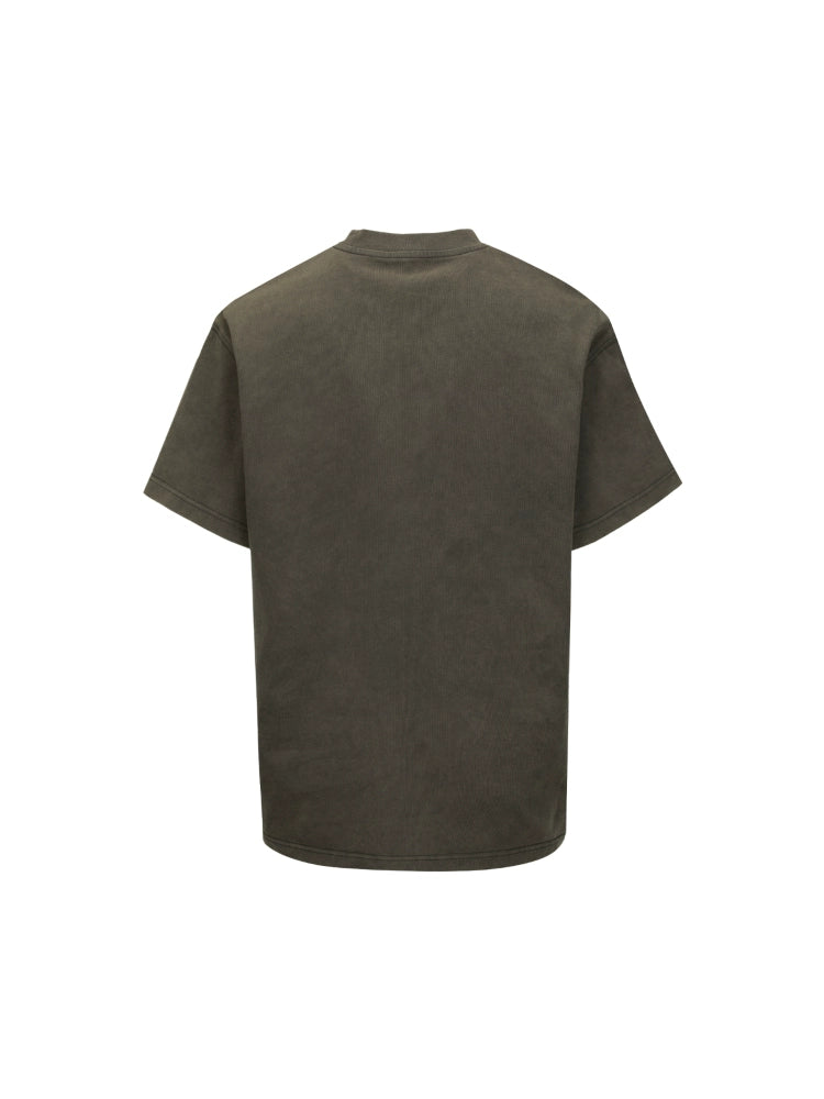 Heavyweight Wash Graphic Print Short Sleeve T-Shirt WN19005