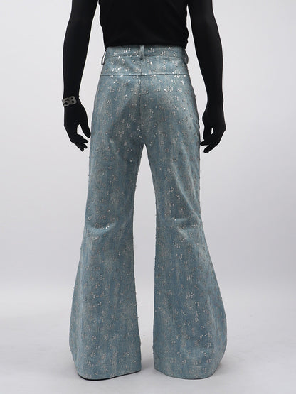 Sequin Design Flare Pants WN23763