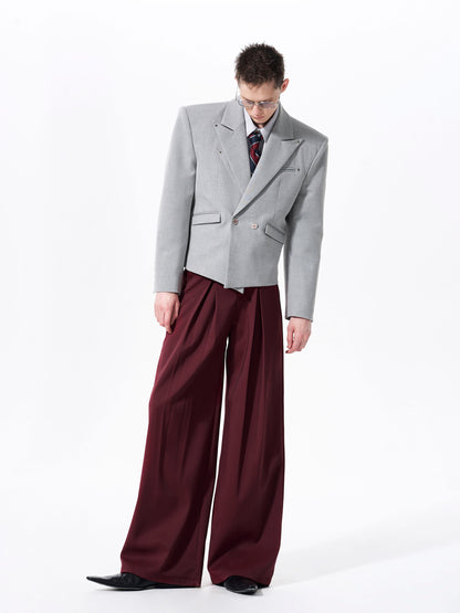 Spider Embroidery Fishbone Shoulder-Pad Tailored Jacket WN23273