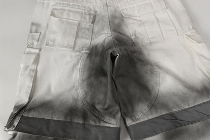 Spray Print Wide Leg Cargo Pants WN23110