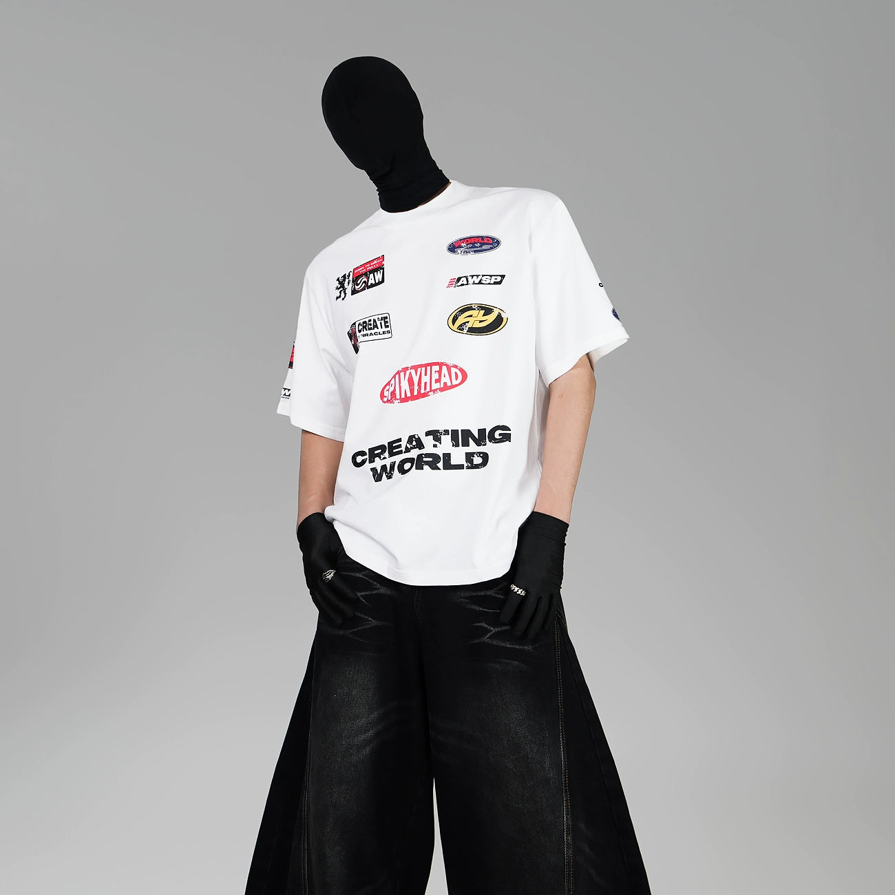 Heavyweight Graphic Design Short Sleeve T-Shirt WN17315