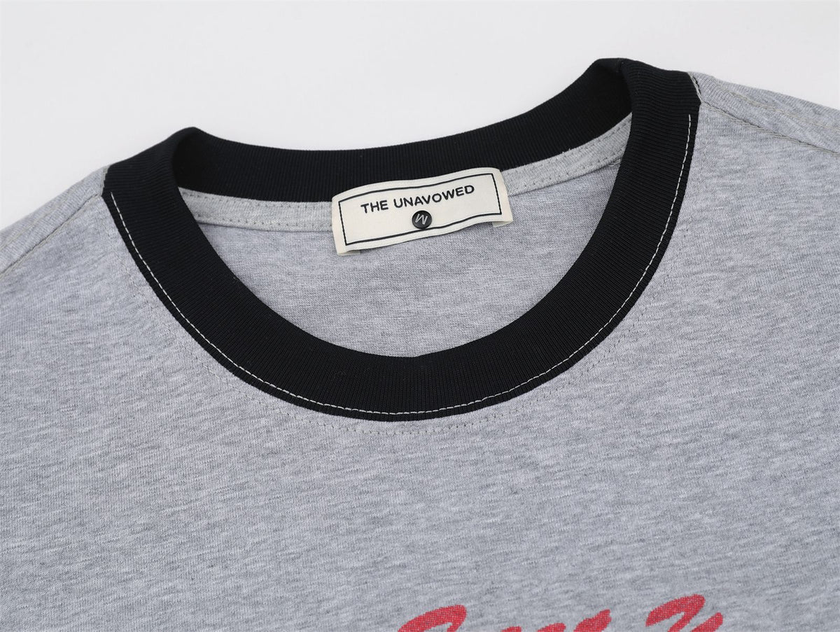 Letter Ringer Short Sleeve T-Shirt WN26778