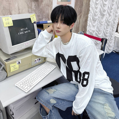 Oversize Letter Long Sleeve T-Shirt WN25075