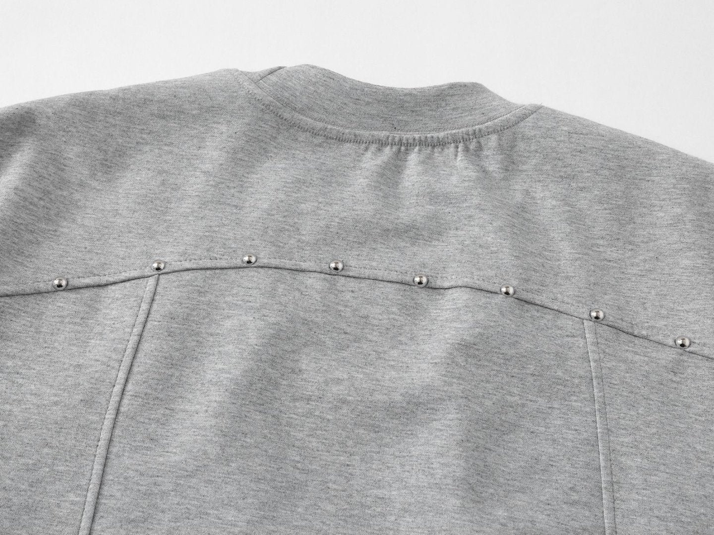 Heavyweight Double Yarn Deconstruction Beads Oversize Short Sleeve T-Shirt WN26083