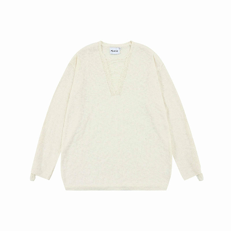 Oversize  V-Neck Sweater WN7580