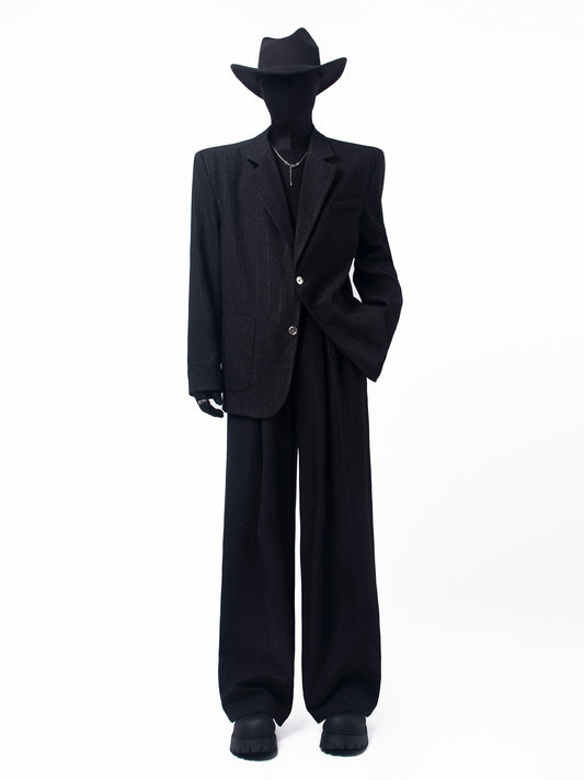 Oversize Tailored Jacket & Wide Leg Trousers Setup WN23752