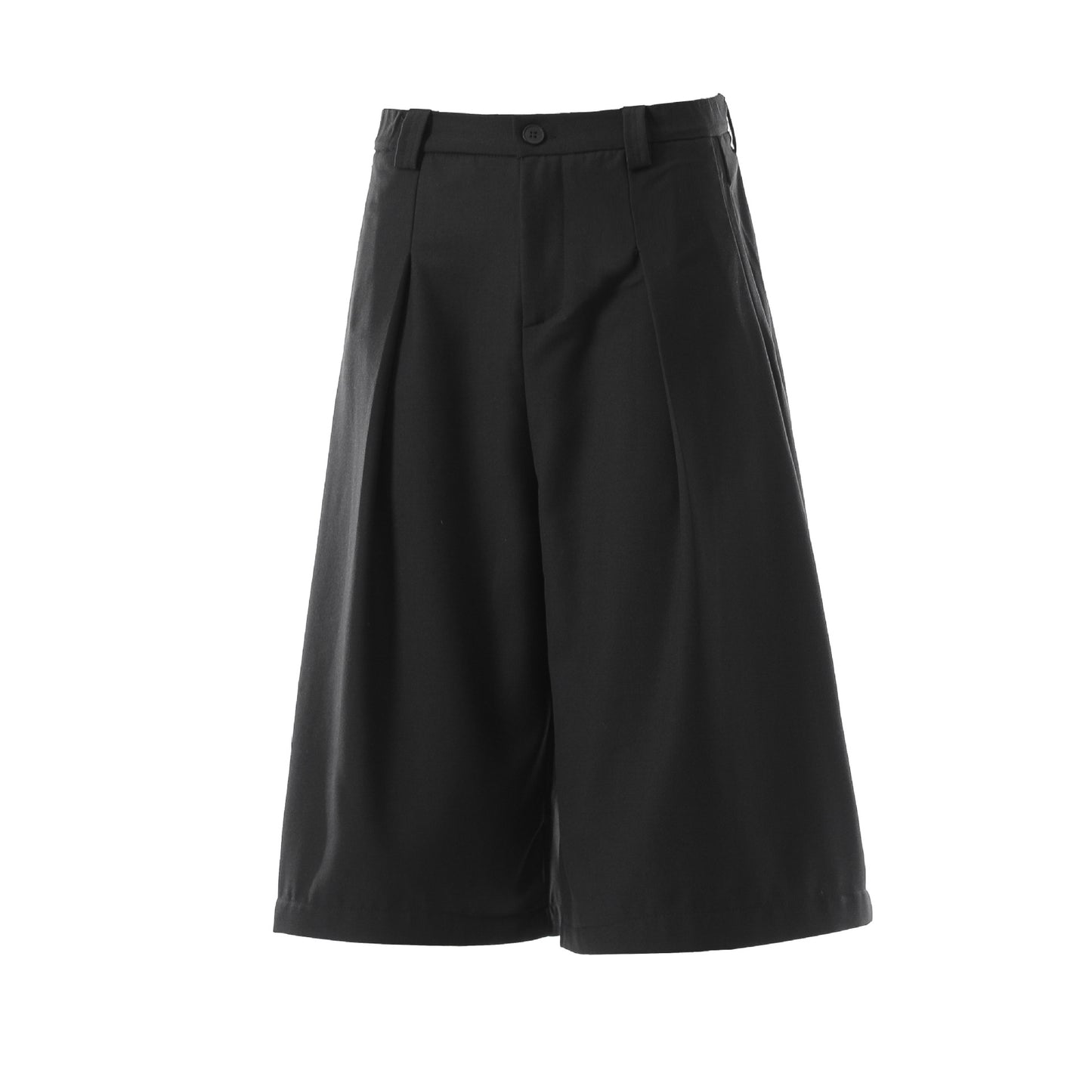 Drape Pleats Cropped Half Pants WN25777