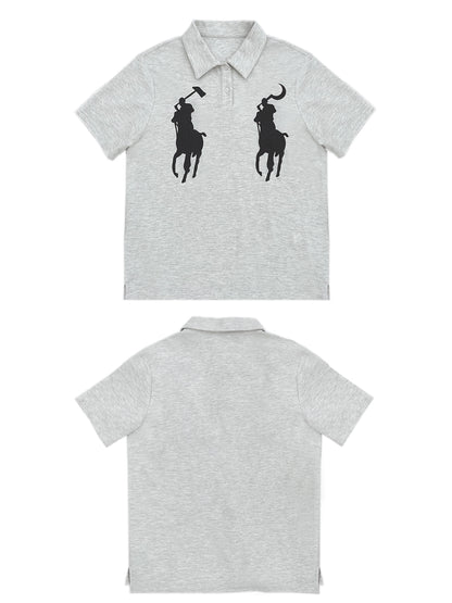 Graphic Print Design Short Sleeve T-Shirt WN19102