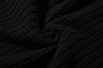 Jacquard Collar Knit Cardigan WN23058