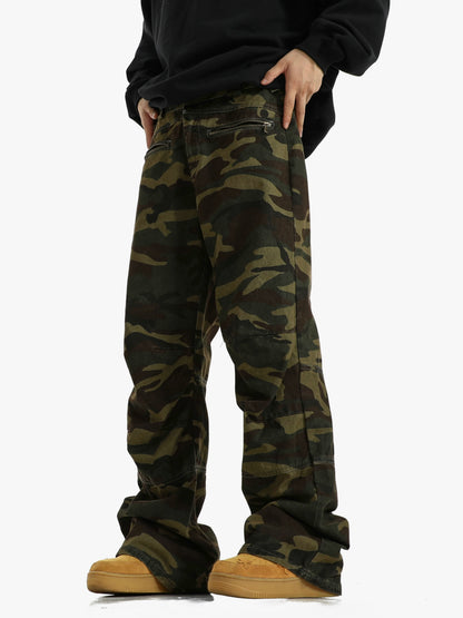 Straight Camouflage Casual Workwear Pants WN5719