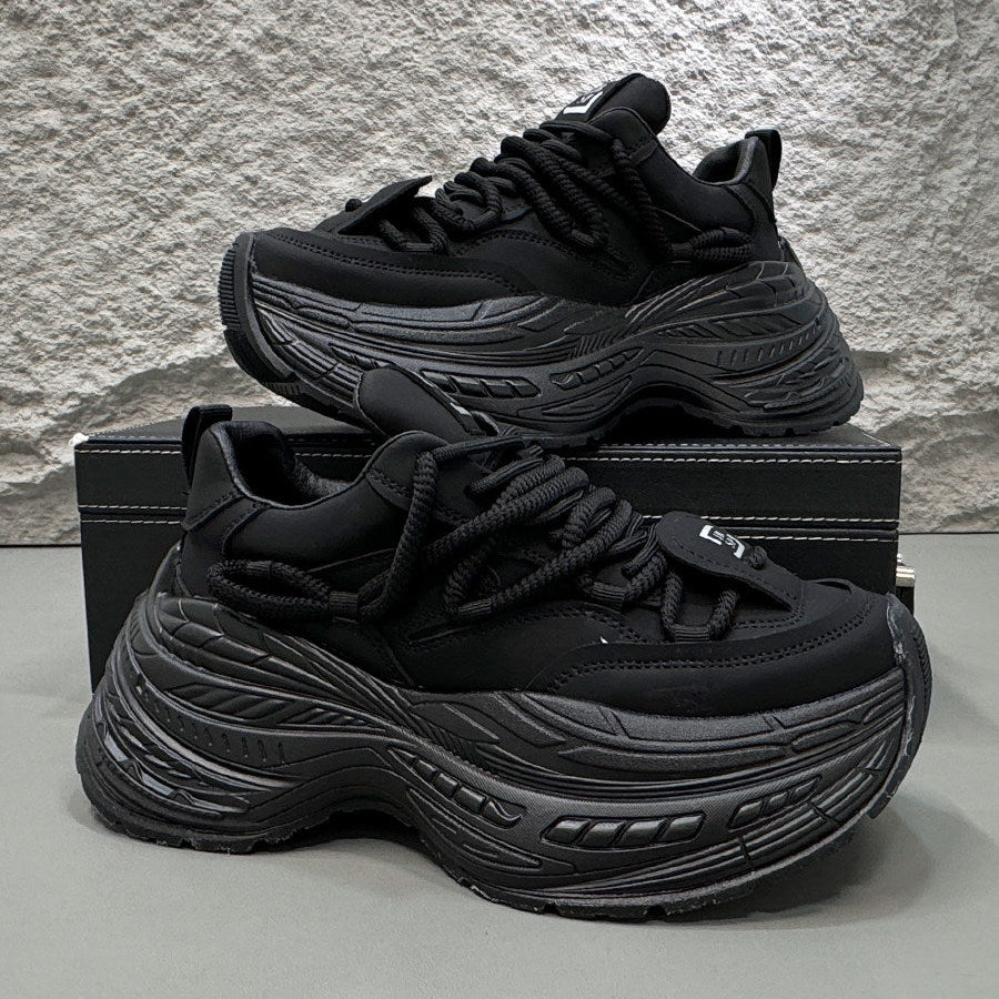 Rope Lace Panel Chunky Sole Sneakers WN24641