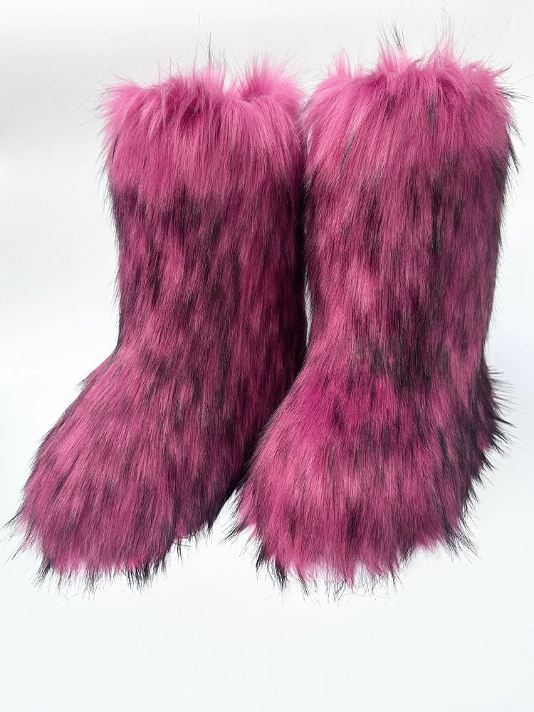 Furry Fleece Boots WN21149-K