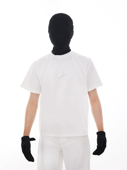 Metal Lettering Short Sleeve T-Shirt WN18694