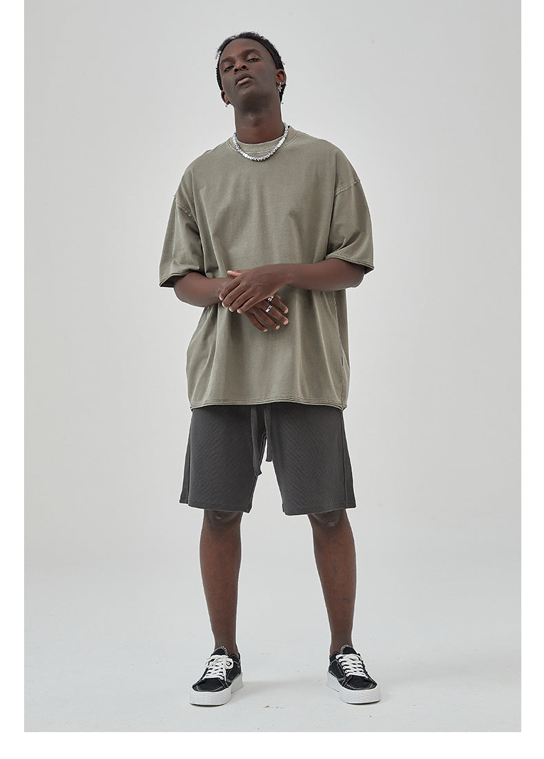 Oversize Washed Short-sleeve T-shirt WN6626