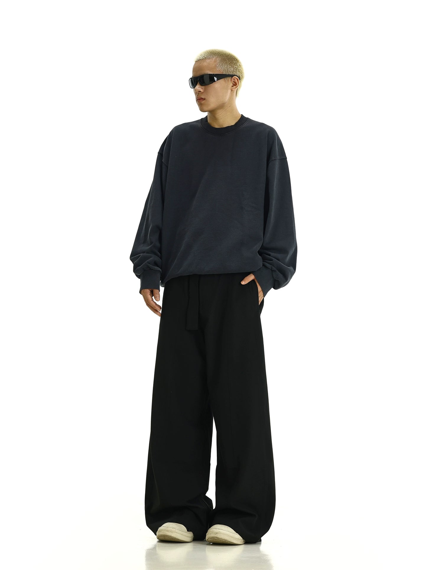 Washed Wide-Leg Pants WN10623