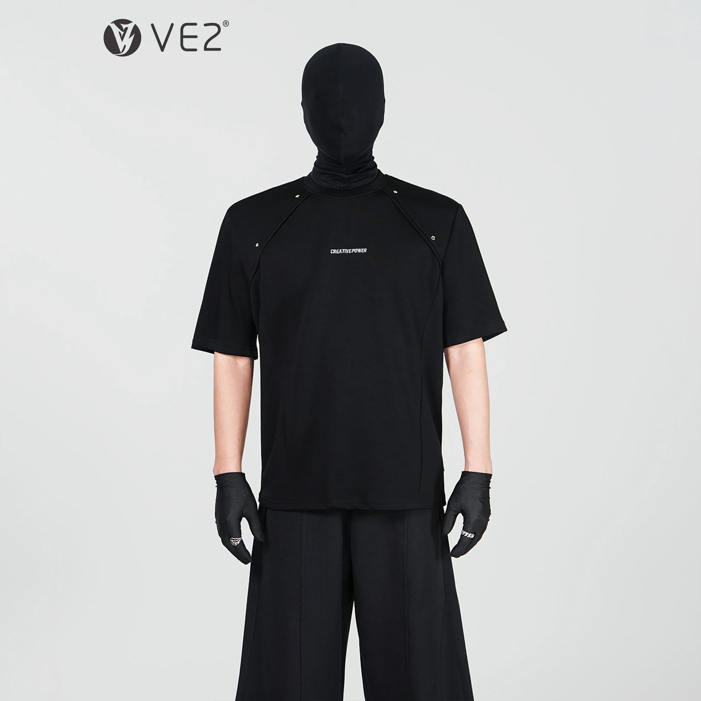 Metal Studs Heavyweight Oversize Short Sleeve T-Shirt WN17443