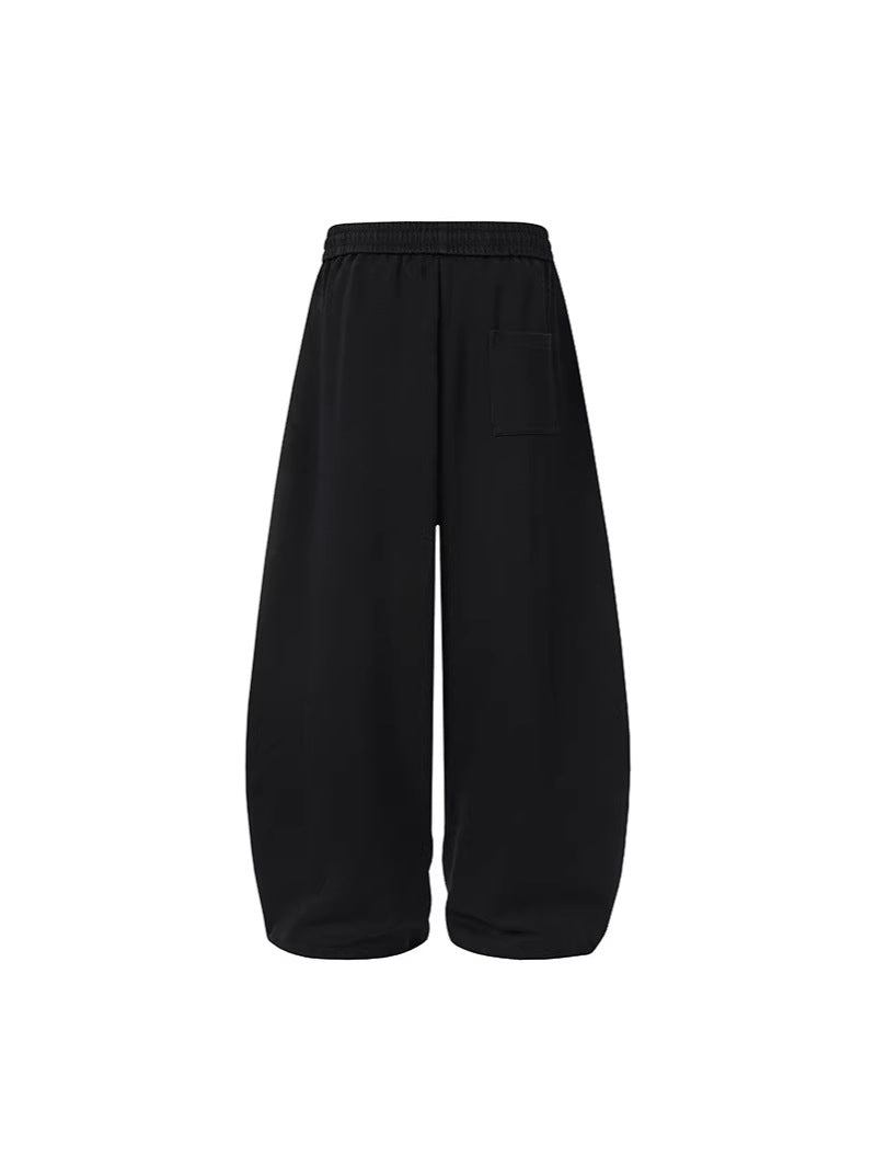Letter Print Adjustable Hem Wide Leg Sweatpants WN27915