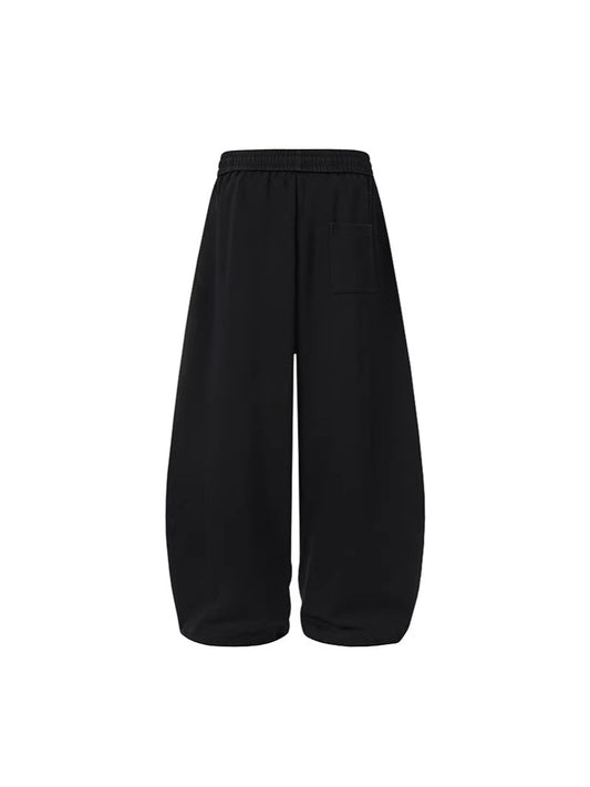 Letter Print Adjustable Hem Wide Leg Sweatpants WN27915