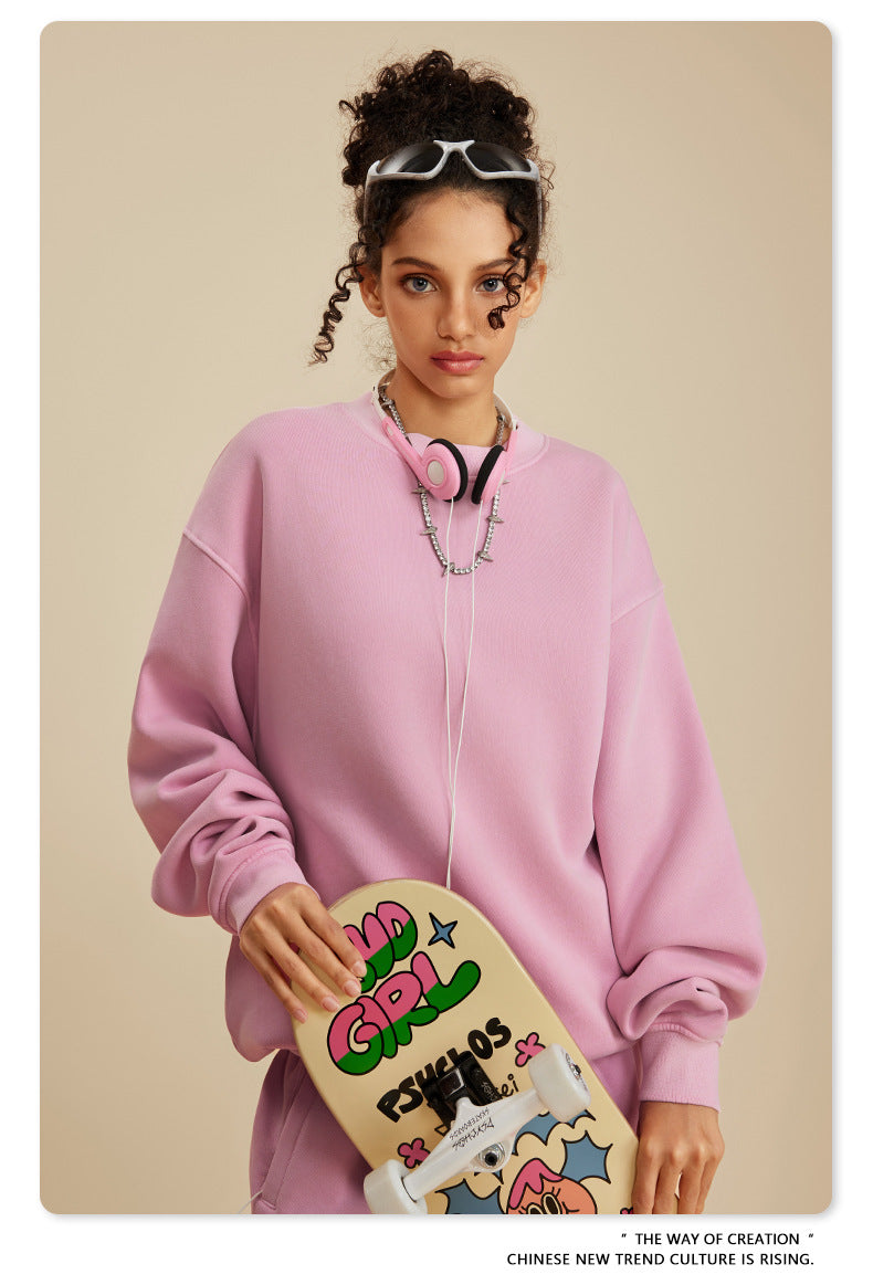 Oversize Washed Sweatshirt WN6028