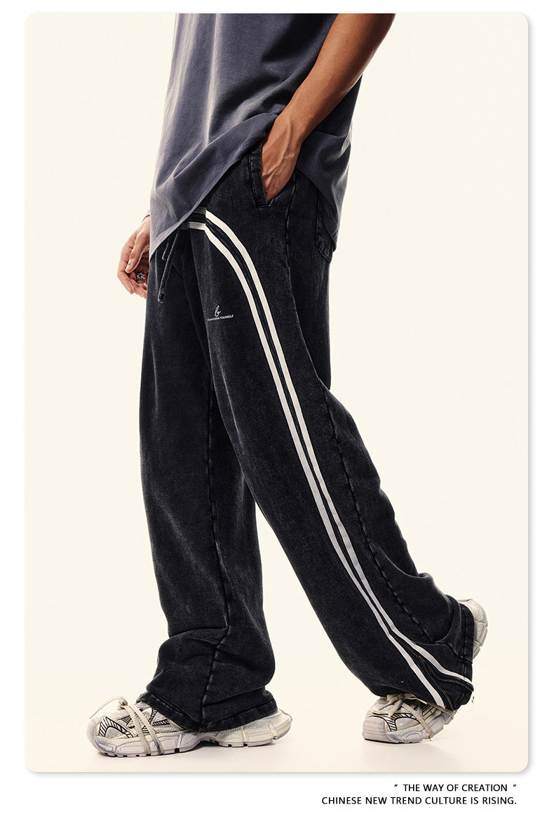 Washed Wide-leg Sweatpants WN6413