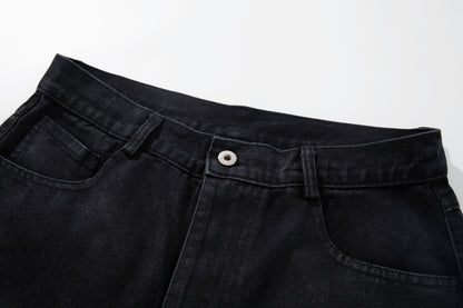 Washed Tribal Fade Wide Leg Denim Jeans WN25450