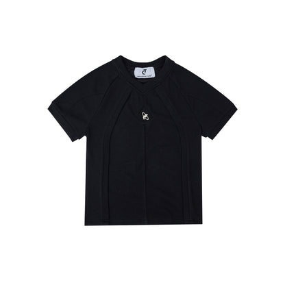 3D Texture Slim Fit Short Sleeve T-Shirt WN5312