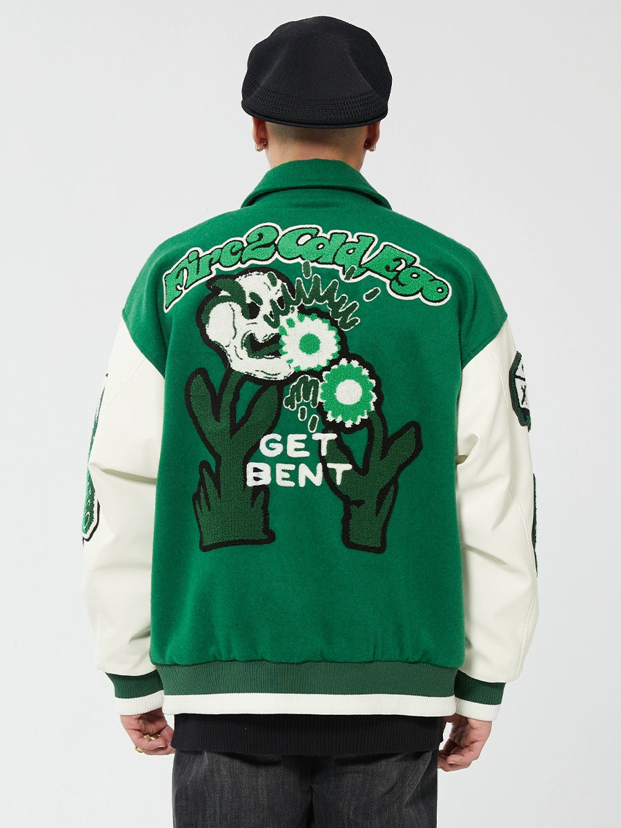 Embroidery Baseball Jacket WN12278