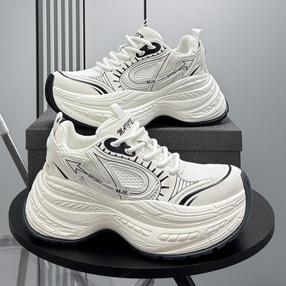 Mesh Panel Thick Sole Sneakers WN24655